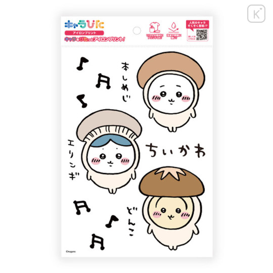 Japan Chiikawa Charapita Iron Print A5 - Chiikawa & Hachiware & Usagi : Mushroom - 1