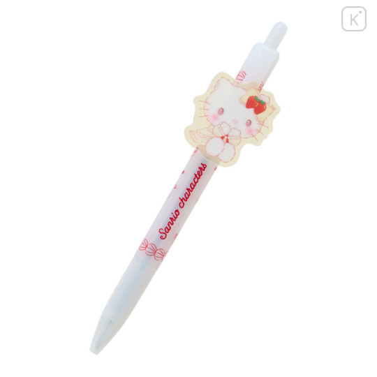 Japan Sanrio Heart Mascot Ballpoint Pen - Hello Kitty : Sweet Cakes Collection - 1