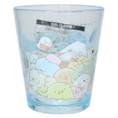 Japan San-X Clear Acrylic Tumbler - Sumikko Gurashi : Friends Light Blue