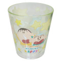 Japan Crayon Shin-chan Clear Acrylic Tumbler - Shinnosuke Nohara & Shiro : Friends Light Yellow - 2