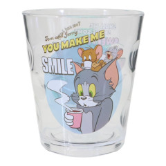 Japan Tom and Jerry Clear Acrylic Tumbler - You Make Me Smile