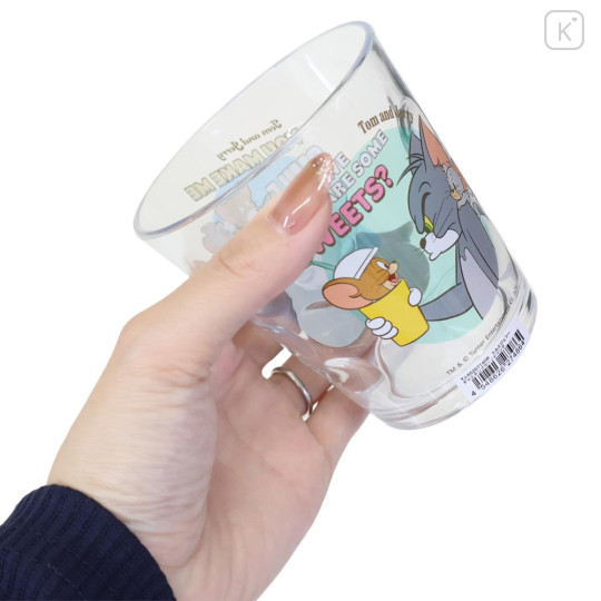 Japan Tom and Jerry Clear Acrylic Tumbler - You Make Me Smile - 2
