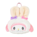 Japan Sanrio Original Secret Face Mini Pouch Charm - Puffy Ear Rabbit Club Blind Box - 3