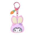 Japan Sanrio Original Secret Mirror Rubber Keychain - Puffy Ear Rabbit Club Blind Box - 4