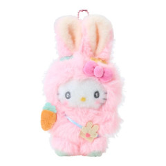 Japan Sanrio Original Mascot Holder - Hello Kitty : Puffy Ear Rabbit Club