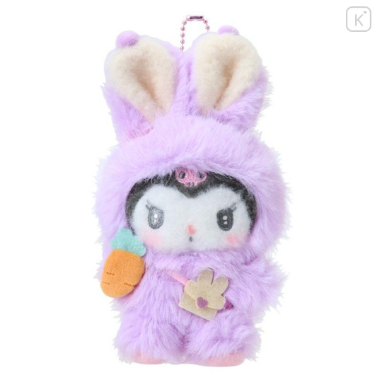 Japan Sanrio Original Mascot Holder - Kuromi : Puffy Ear Rabbit Club - 1