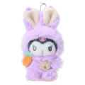 Japan Sanrio Original Mascot Holder - Kuromi : Puffy Ear Rabbit Club - 1