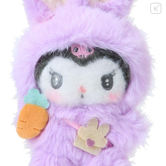 Japan Sanrio Original Mascot Holder - Kuromi : Puffy Ear Rabbit Club - 3