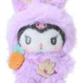 Japan Sanrio Original Mascot Holder - Kuromi : Puffy Ear Rabbit Club - 3