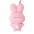 Japan Sanrio Original Bead Keychain Strap with Flocked Mascot - Hello Kitty : Puffy Ear Rabbit Club - 3