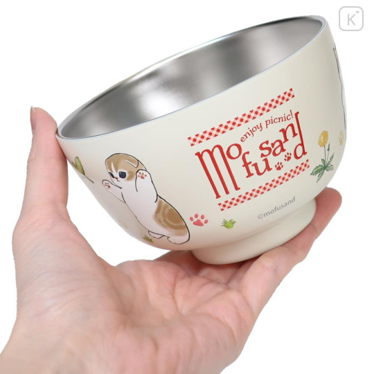 Japan Mofusand Stainless Vacuum Double Bowl 450ml - Picnic - 2