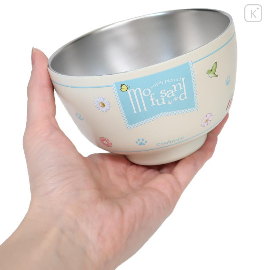 Japan Mofusand Stainless Vacuum Double Bowl 450ml - Departure - 2