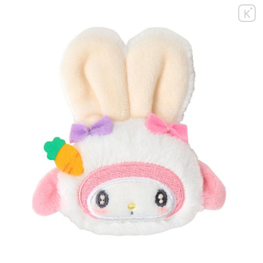 Japan Sanrio Original Big Mascot Hair Clip - My Melody : Puffy Ear Rabbit Club Puppy Eyes - 1