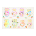 Japan Sanrio Original Sheet Sticker - Puffy Ear Rabbit Club Characters - 2