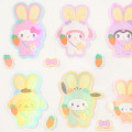 Japan Sanrio Original Sheet Sticker - Puffy Ear Rabbit Club Characters - 3