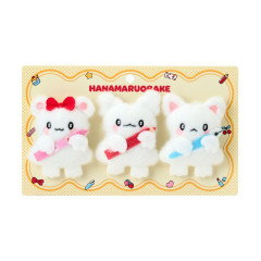 Japan Sanrio Original Mascot Brooch Set - Hanamaruobake : Together with Friends