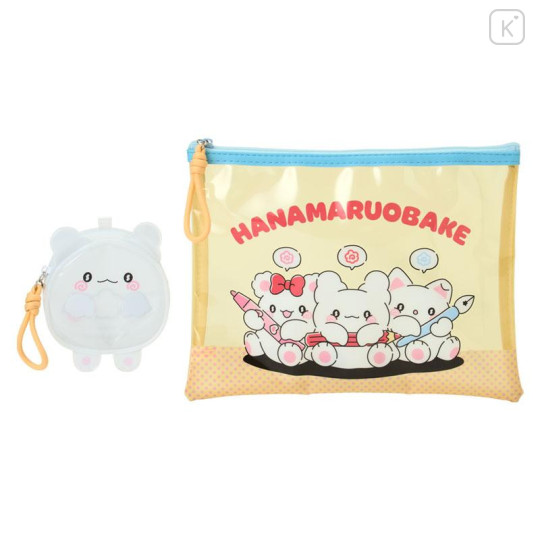 Japan Sanrio Original Clear Pouch Set - Usahana : Together with Friends - 1