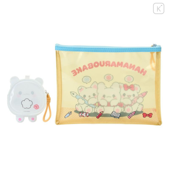 Japan Sanrio Original Clear Pouch Set - Usahana : Together with Friends - 2