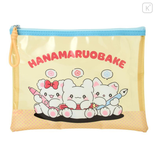 Japan Sanrio Original Clear Pouch Set - Usahana : Together with Friends - 3