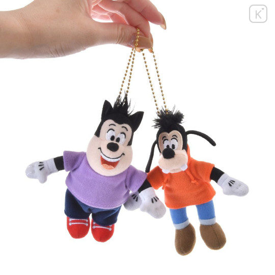 Japan Disney Store Fluffy Plush Keychain - Max Goofy Son : Mini Japan Style - 4