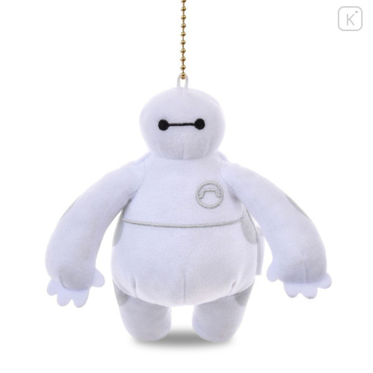 Japan Disney Fluffy Plush Keychain - Baymax : Mini Japan Style - 1