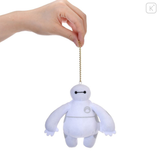 Japan Disney Fluffy Plush Keychain - Baymax : Mini Japan Style - 4