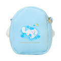 Japan Sanrio Original Plush Pochette Crossbody Shoulder Bag - Cinnamoroll : Light Blue Clover - 3