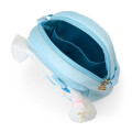 Japan Sanrio Original 2-Way Plush Crossbody Shoulder Pouch Bag - Cinnamoroll : Light Blue Clover - 4
