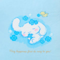 Japan Sanrio Original 2-Way Plush Crossbody Shoulder Pouch Bag - Cinnamoroll : Light Blue Clover - 5