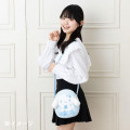 Japan Sanrio Original 2-Way Plush Crossbody Shoulder Pouch Bag - Cinnamoroll : Light Blue Clover - 6