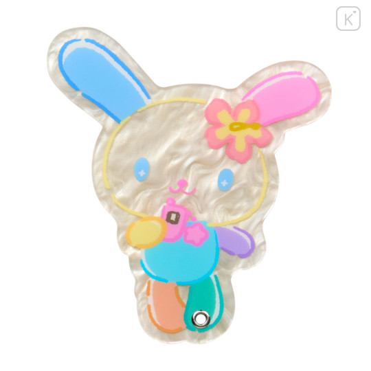 Japan Sanrio Slide Mirror - Usahana : After School Memories Shell Holographic - 1