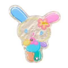 Japan Sanrio Slide Mirror - Usahana : After School Memories Shell Holographic