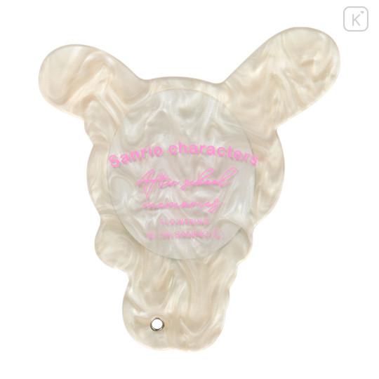 Japan Sanrio Slide Mirror - Usahana : After School Memories Shell Holographic - 2