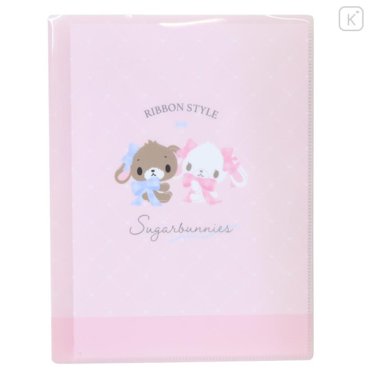 Japan Sanrio 10 Pockets A4 Clear Holder - Sugarbunnies : Ribbon Pink - 1