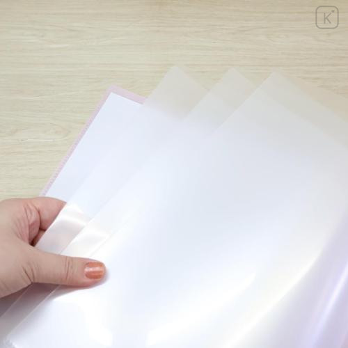 Japan Sanrio 10 Pockets A4 Clear Holder - Sugarbunnies : Ribbon Pink - 4