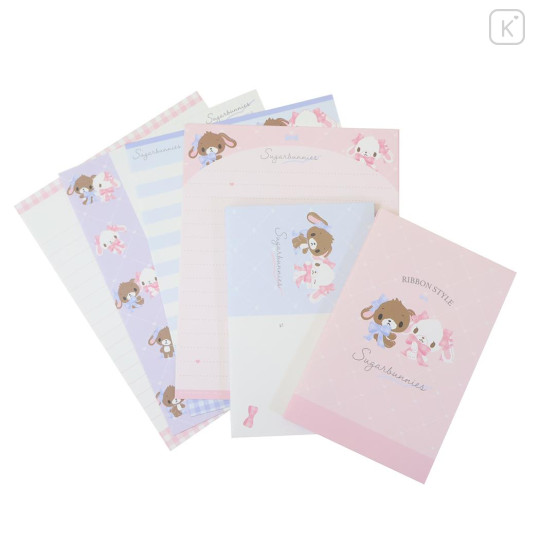 Japan Sanrio Volume Up Letter Envelope Set - Sugarbunnies : Ribbon Pink - 2