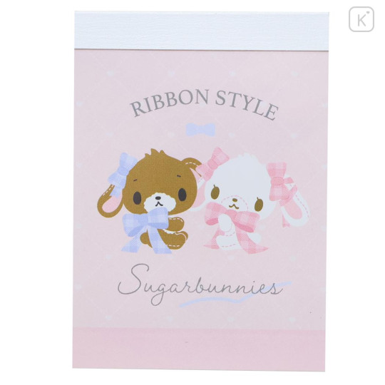 Japan Sanrio Mini Notepad - Sugarbunnies : Ribbon Pink - 1