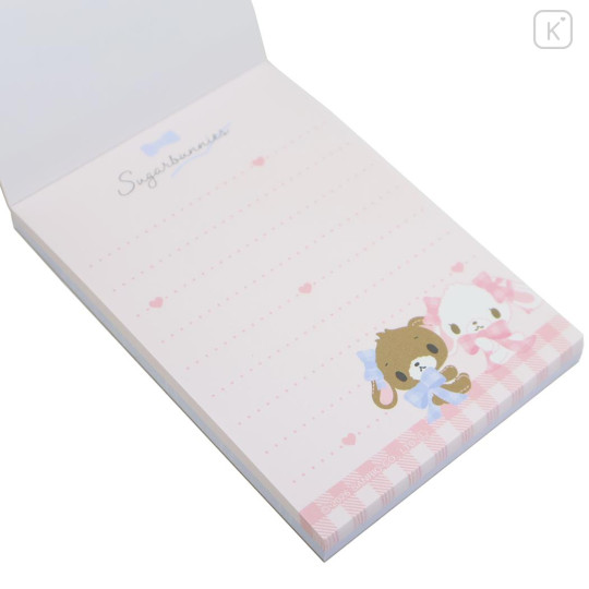 Japan Sanrio Mini Notepad - Sugarbunnies : Ribbon Pink - 2