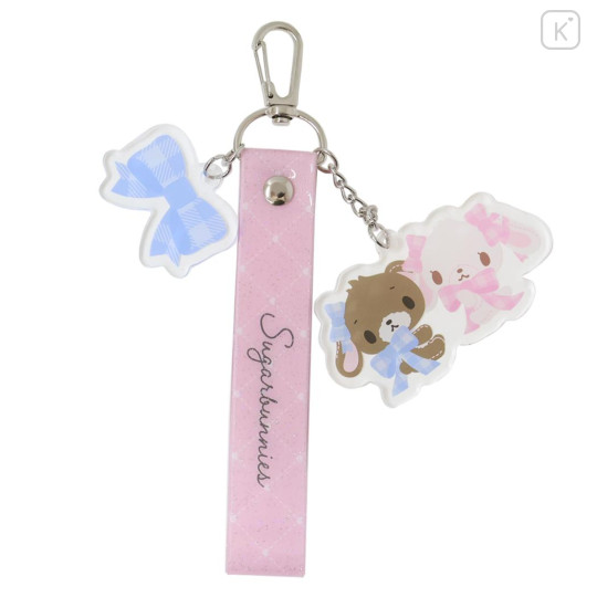 Japan Sanrio Tag Keychain - Sugarbunnies : Ribbon Pink - 1