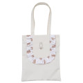 Japan Mofusand Frill Tote Bag - Miffy : Art Weld Ivory - 1