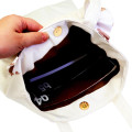 Japan Mofusand Frill Tote Bag - Miffy : Art Weld Ivory - 3