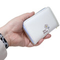 Japan Miffy Mini Card Holder Wallet - Miffy : Blue Flower Dress White - 2
