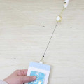 Japan Miffy Pass Case Card Holder & Reel - Miffy : Blue Flower Dress White - 4