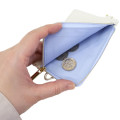 Japan Miffy Pass Case Card Holder & Coin Case & Reel - Miffy : Blue Flower Dress White - 3