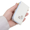Japan Miffy Key Case Card Holder & Coin Case - Miffy : Blue Flower Dress White - 2