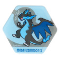 Japan Pokemon Honeycomb Acrylic Magnet - Mega Charizard X - Eye-Up - 1