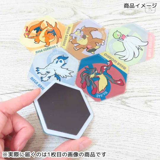 Japan Pokemon Honeycomb Acrylic Magnet - Mega Charizard Y - Eye-Up - 2