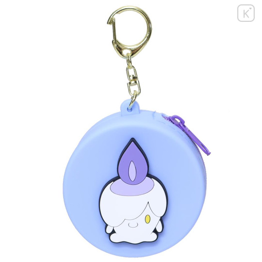 Japan Pokemon Silicone Mini Pouch Keychain - Litwick : 3D Mascot - 1