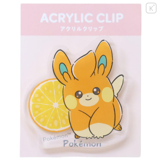 Japan Pokemon Acrylic Clip - Pawmi : Fruit Lemon - 1
