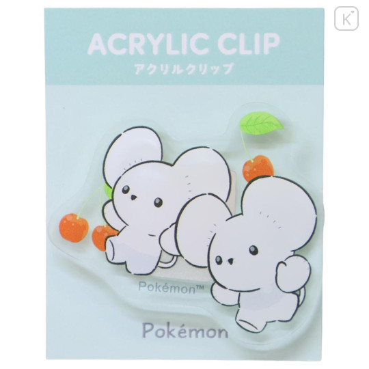 Japan Pokemon Acrylic Clip - Tandemaus : Fruit Cherry - 1